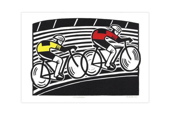 hugh-ribbans-velodrome-bicycle-greeting-card