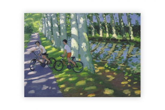 canal-du-midi-bicycle-greeting-card