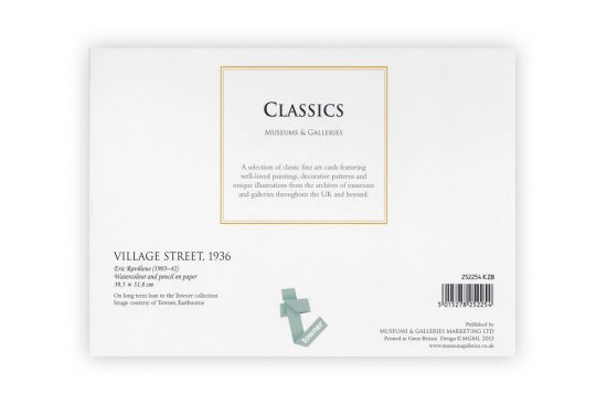 village-street-1936-bicycle-greeting-card