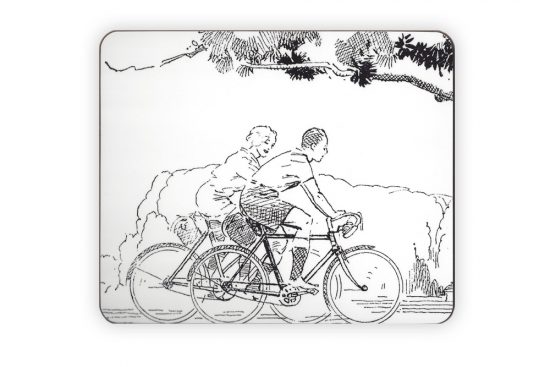 cyclemiles-black-and-white-vintage-bicycle-placemat