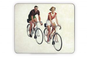 cyclemiles-vintage-couple-bicycle-placemat