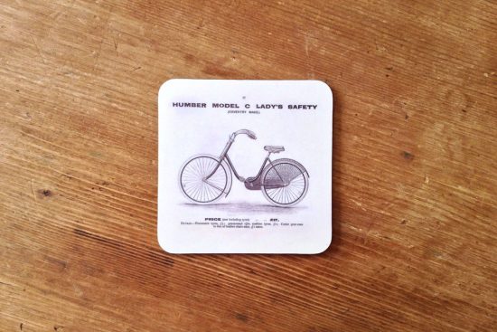 cyclemiles-humber-model-c-ladys-bicycle-drinks-coaster