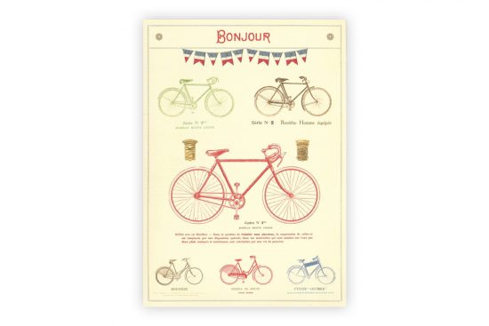 les-bicyclettes-greeting-card