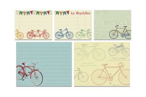 vintage-bicycle-sticky-note-set