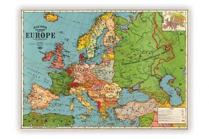 map-of-europe-wrapping-paper