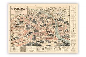 map-of-florence-wrapping-paper
