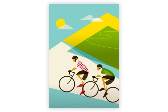 le-tour-alpe-dhuez-cycling-print-eleanor-grosch