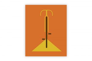 simple-orange-bicycle-cycling-print-eleanor-grosch