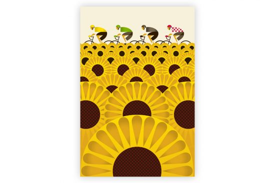le-tour-sunflower-field-cycling-print-eleanor-grosch