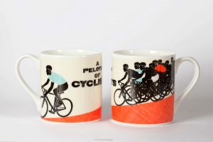 a-peloton-of-cyclists-mug