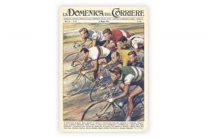la-domenica-del-corriere-bicycle-greeting-card