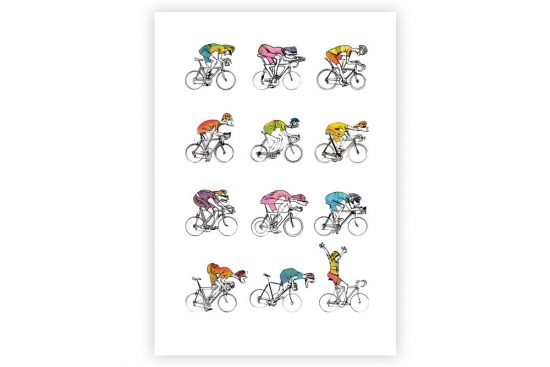 midlife-cyclists-cycling-print-simon-spilsburg
