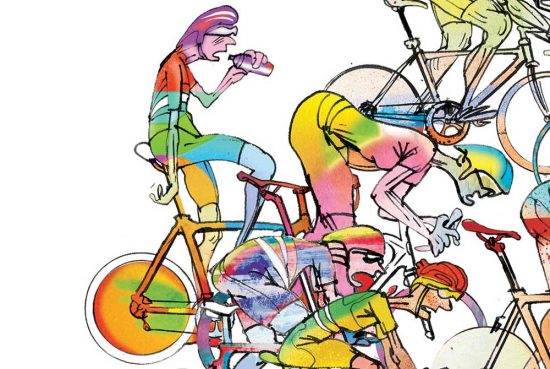 the-race-01-cycling-print-simon-spilsbury