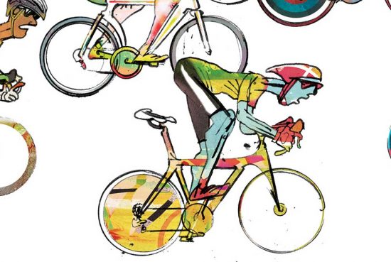 the-race-01-cycling-print-simon-spilsbury