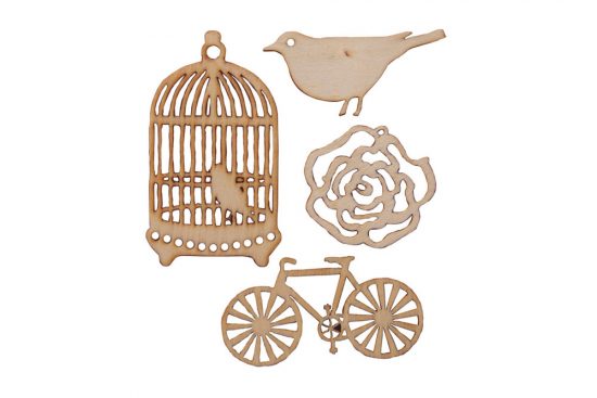 bird-rose-and-bicycle-wooden-craft-shapes