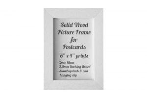 white-solid-wood-picture-frame-for-postcards