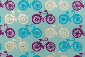 handmade-teal-bicycle-wrapping-paper