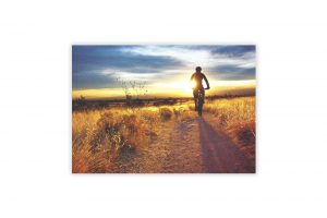 sunset-rider-bicycle-greeting-card
