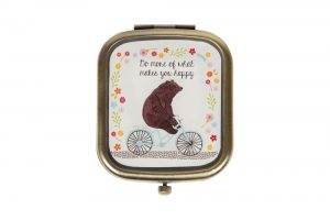 bear-on-a-bicycle-compact-mirror