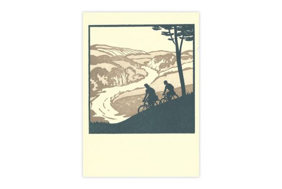 touring-cyclists-bicycle-greeting-card