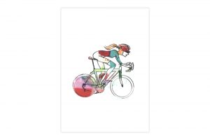 woman-racer-47-bicycle-greeting-card-simon-spilsbury
