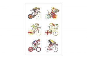 roadies-2-bicycle-greeting-card-simon-spilsbury