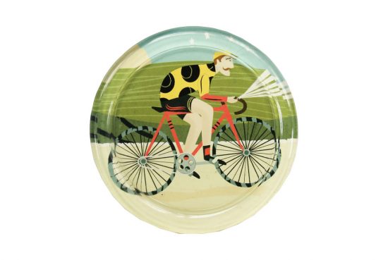 vintage-cyclist-glass-coaster