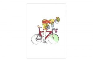 woman-racer-49-cycling-print-simon-spilsbury