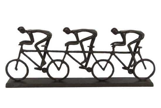 triple-racing-cyclists-bicycle-sculpture