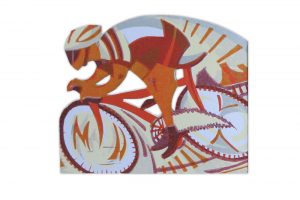 in-pursuit-bicycle-greeting-card-by-paul-cleden