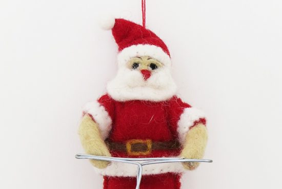 felt-santa-on-a-bicycle-christmas-tree-decoration