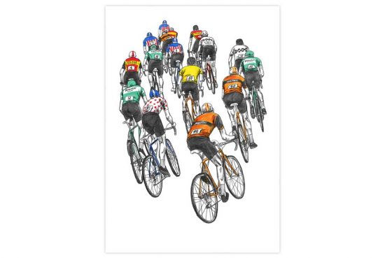 peloton-racing-cycling-print-by-david-sparshott