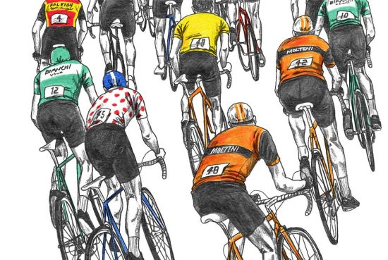 peloton-racing-cycling-print-by-david-sparshott