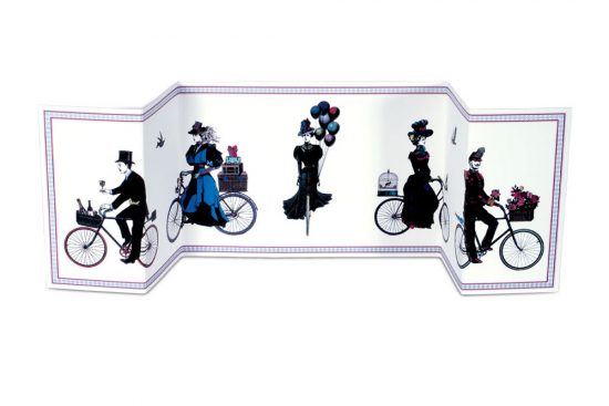Cycling-Procession-Fold-out-Bicycle-Greeting-Card