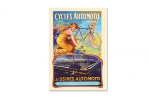 Cycles Automoto Bicycle Greeting Card
