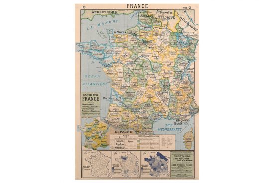 map-of-france-wrapping-paper